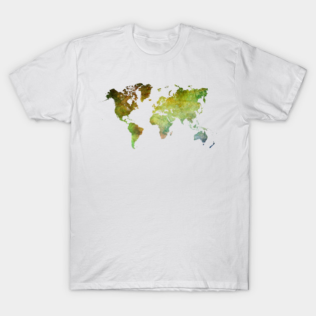 world map green by JBJart